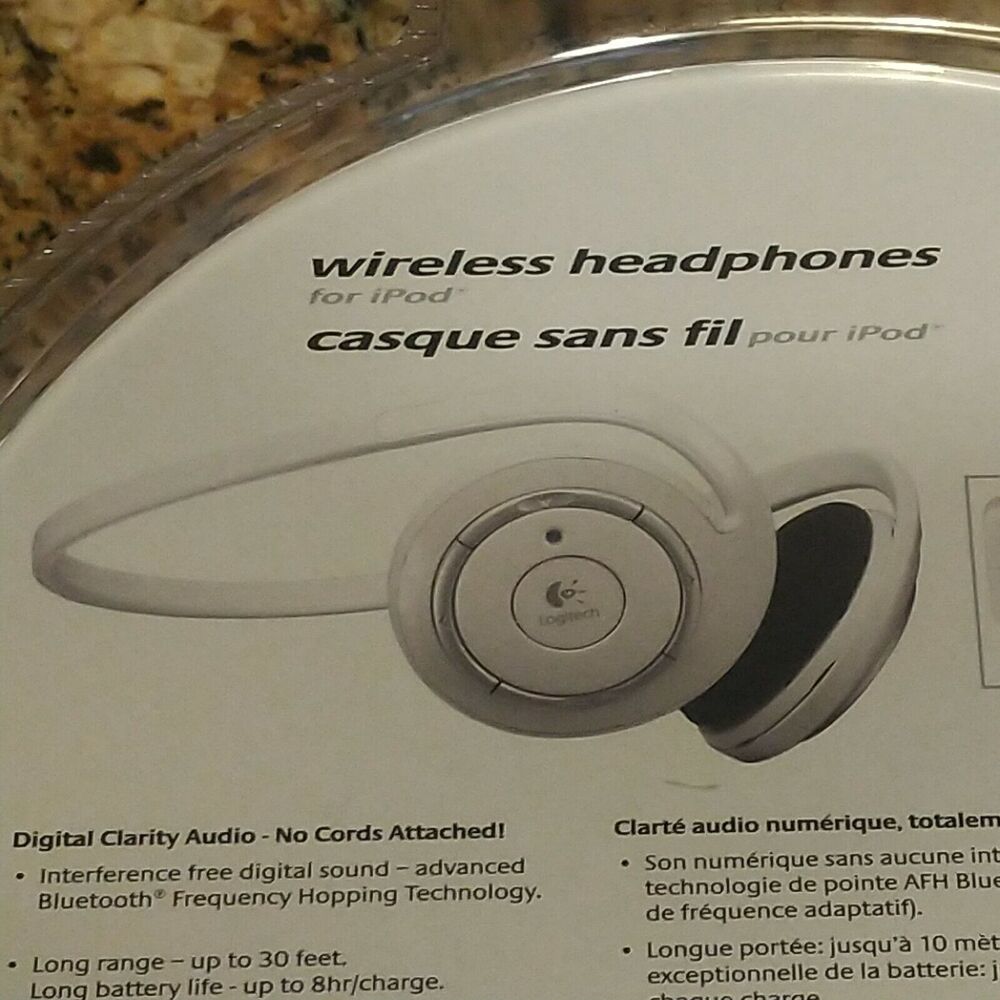 Logitech Wireless Headphones for the iPod - Model 980397-0403 - Sealed